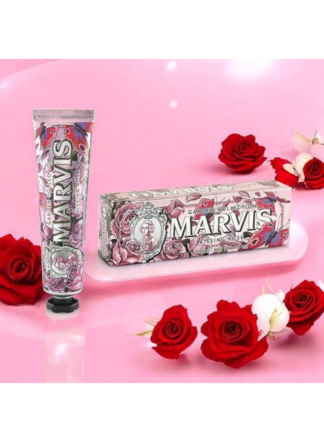 Marvis Garden Collection Kissing Rose Toothpaste, 75ml - Image 4